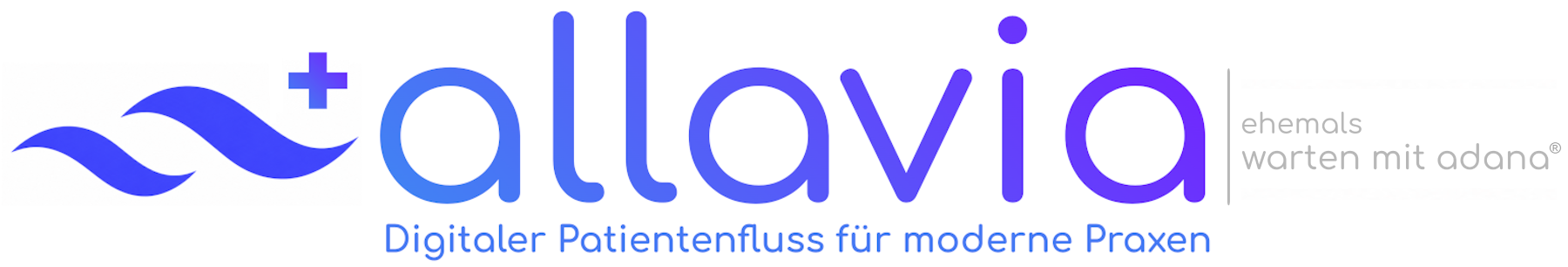 Logo von allavia (ehemals wartenmitadana)- Self-Check-In, Aufrufsystem, digitale Anamnese, Wartezimmer-TV - moderner Patientenfluss für Arztpraxis, MVZ und Krankenhaus
