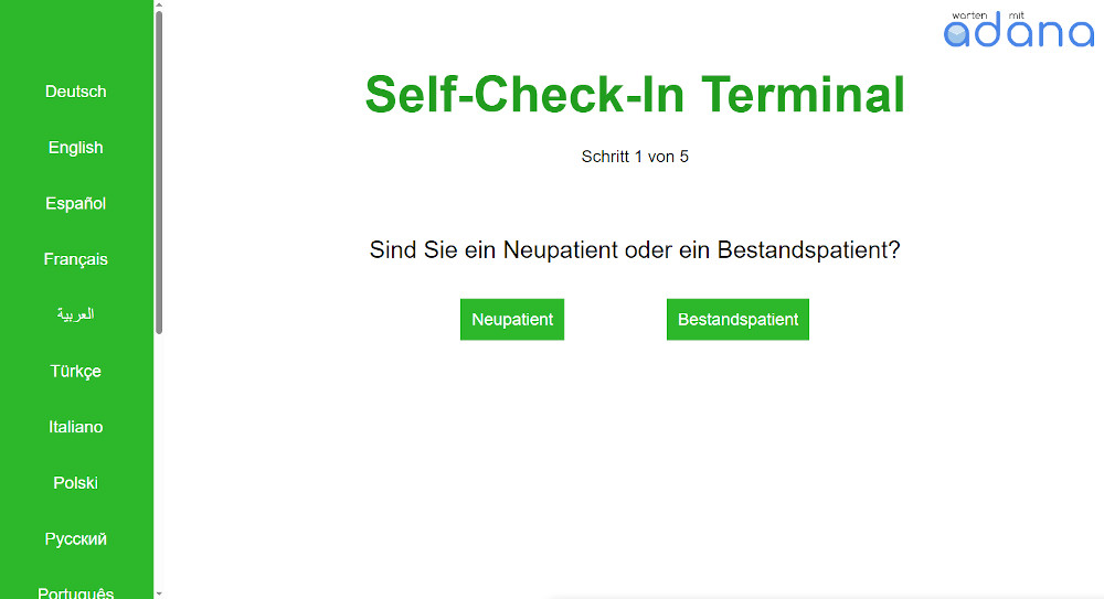 Patienten Aufrufsystem für Arztpraxis und MVZ